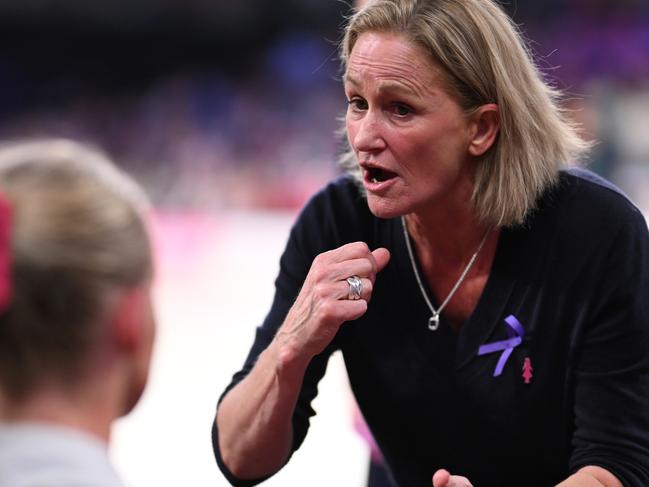McKinnis is preparing to coach her 200th national league match. Picture: Daniel Pockett/Getty Images