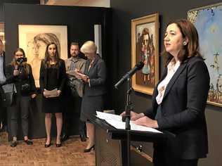 Premier Annastacia Palaszczuk was in Rockhampton to announce Woolams Construction was the successful tenderer to build the new art gallery. Picture: Jann Houley