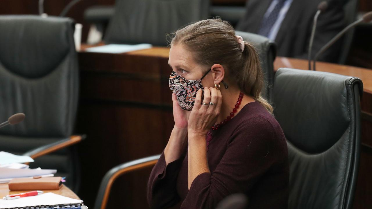 Greens leader Cassy O'Connor. Parliament question time. Picture: Nikki Davis-Jones