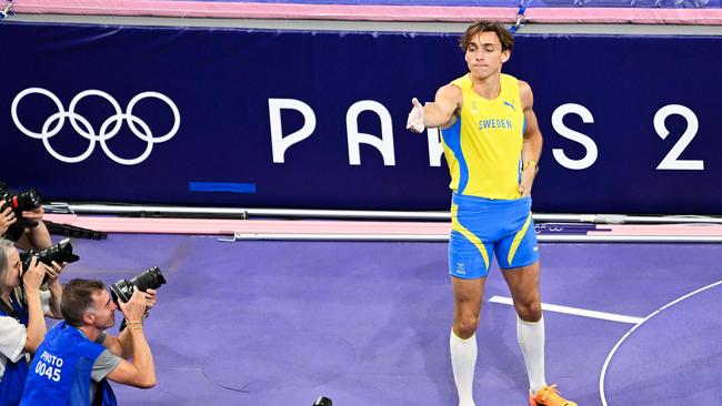 Duplantis is one of the world’s most dominant athletes. Picture: Andrej Isakovic/AFP