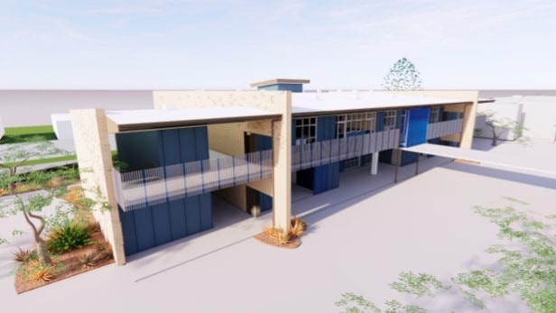 Artist impression of the Cronulla High School upgrade. Cronulla High School is being upgraded to provide additional permanent teaching spaces and core facilities. Picture: School Infrastructure NSW