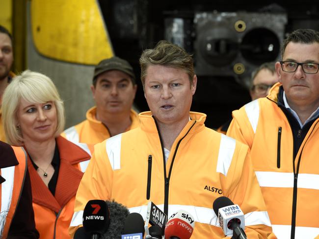 Public Transport Minister Ben Carroll says Matthew Guy’s plan does not ‘stack up’. Picture: Andrew Henshaw