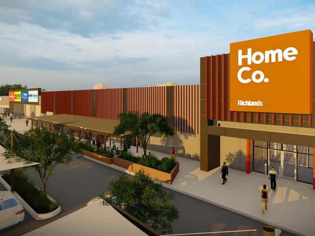 Concept images of the new Richlands HomeCo centre. The project is expected to be complete in March next year.