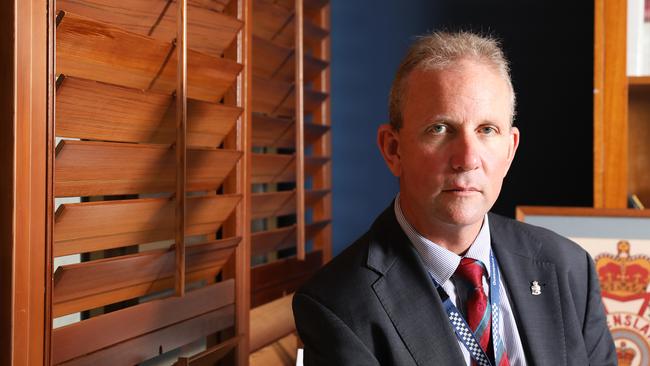 Queensland Police Union president Ian Leavers. Picture: AAP Image/Claudia Baxter