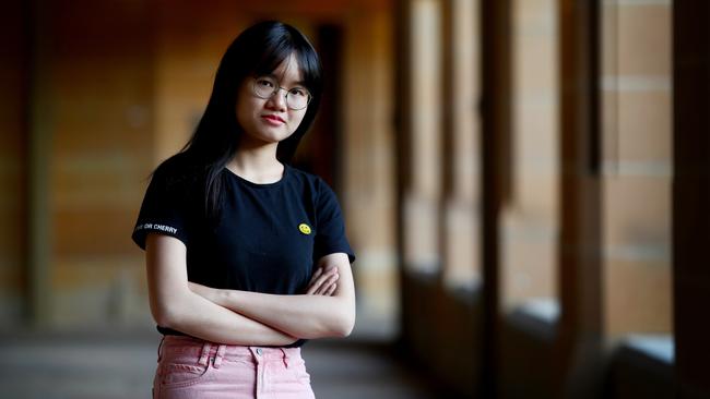 Chinese student Yuki Lin is in the second year of a degree in finance and accounting at the University of Sydney. (Pic: The Australian)