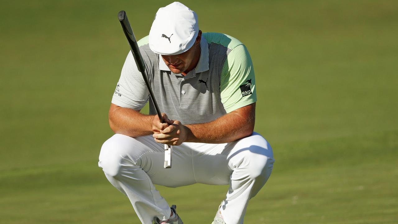 Bryson DeChambeau had a tough day. Patrick Smith/Getty Images/AFP