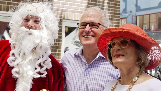 Malcolm and Lucy Turnbull at the Wayside Chapel in Sydney last Christmas.