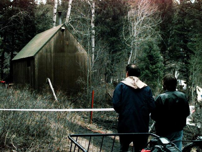 The dingy mountain cabin in Montana where FBI agents found Ted Kaczynski.