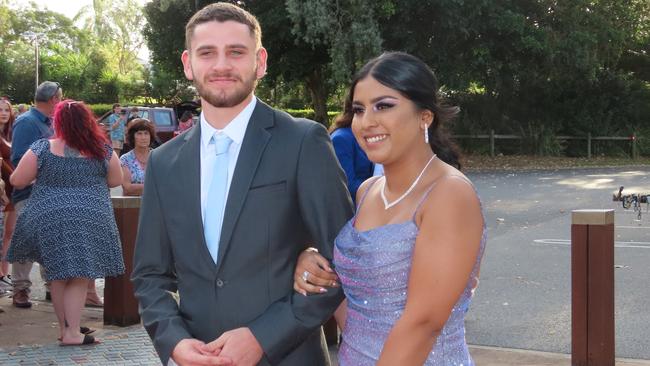 Reyna Kishore and Michael Dwyer at the Hervey Bay State High School formal.