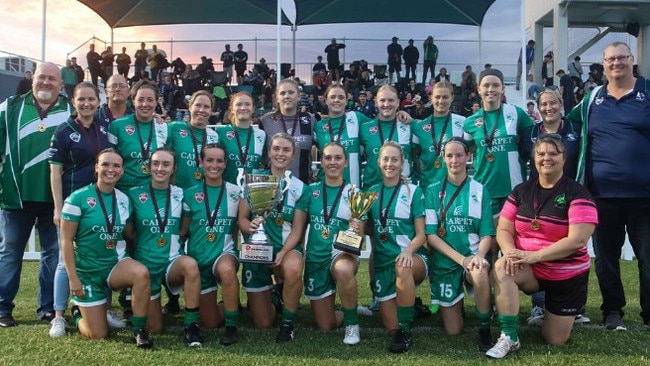 Clinton beat Central 5-1 to claim the 2022 Football Queensland Premier League Central Coast women's title. Photo: FQ Central Coast Facebook page