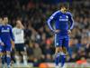 Chelsea's Belgian midfielder Eden Hazard (C) reacts at the final whistle in the English Premier League football match between Tottenham Hotspur and Chelsea at White Hart Lane in London on January 1, 2015. Tottenham won the game 5-3. AFP PHOTO / GLYN KIRK == RESTRICTED TO EDITORIAL USE. NO USE WITH UNAUTHORIZED AUDIO, VIDEO, DATA, FIXTURE LISTS, CLUB/LEAGUE LOGOS OR “LIVE” SERVICES. ONLINE IN-MATCH USE LIMITED TO 45 IMAGES, NO VIDEO EMULATION. NO USE IN BETTING, GAMES OR SINGLE CLUB/LEAGUE/PLAYER PUBLICATIONS. ==