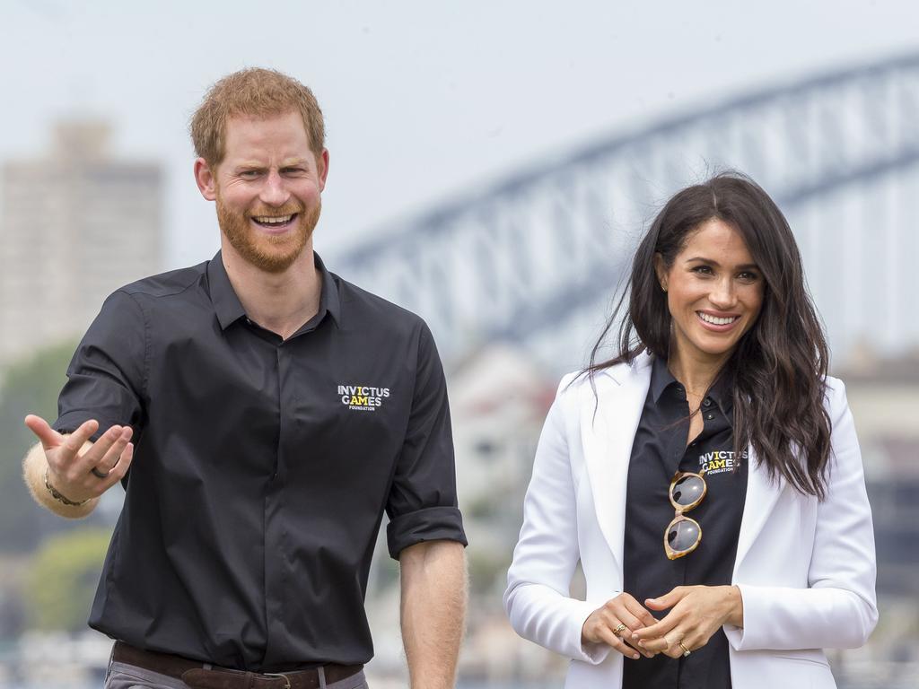 ‘Come on!’ Prince Harry let his competitive side come out. Picture: AAP Image/Craig Golding