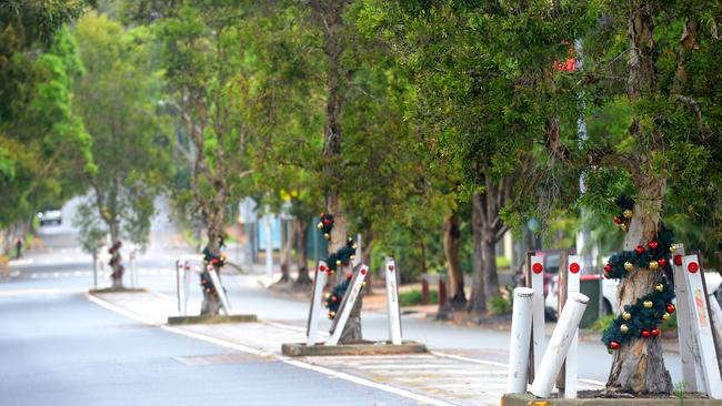 Quiet streets at Avalon Beach as Sydney’s Northern Beaches enters day one of the lockdown. Picture: NCA NewsWire / Jeremy Piper