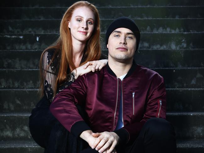 Rapper Illy, pictured with Vera Blue, has six nominations. Picture: Tim Hunter