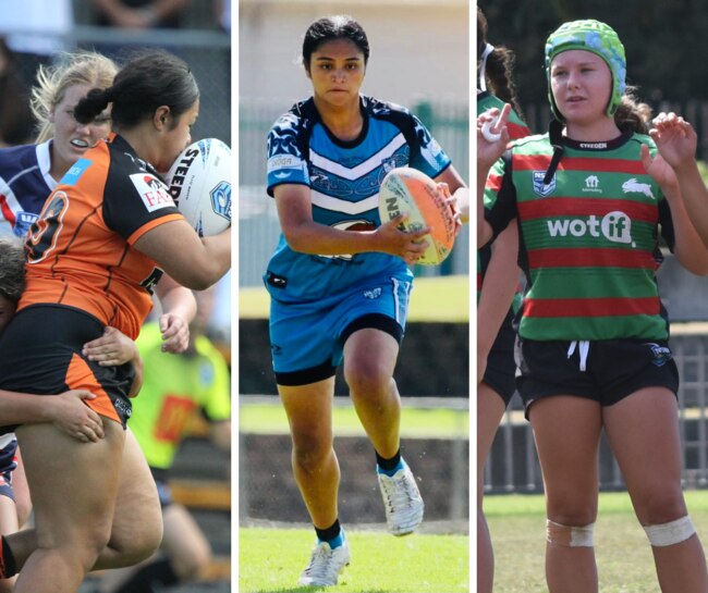 Aliana Fasavalu-Fa'amausili, Misty Cairns and Sybella Hayne. Picture: Mrs P Photography