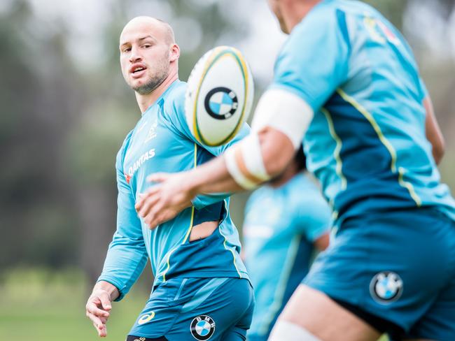 The Qantas Wallabies train at UWA Sports Park - McGillivray Oval, Perth, ahead of The Rugby Championship clash against South Africa. Billy Meakes. Photo: Stuart Walmsley/RUGBY.com.au