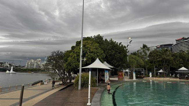 Incoming storms pictured from Southbank. Pic: Josh Woning