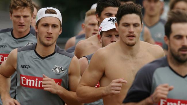 Collingwood’s time trial. Picture: Wayne Ludbey.