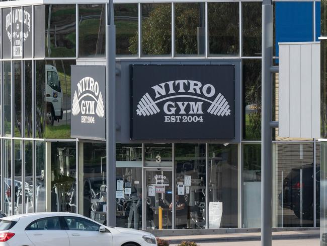 Bikie boss Mick Murray arrested over gangland murder. Police swooped on the Commanchero boss in a dramatic pre-dawn raid at Nitro Gym in Hallam, taking him in over the 2019 murder of gangland figure Mitat Rasimi. Picture: Tony Gough