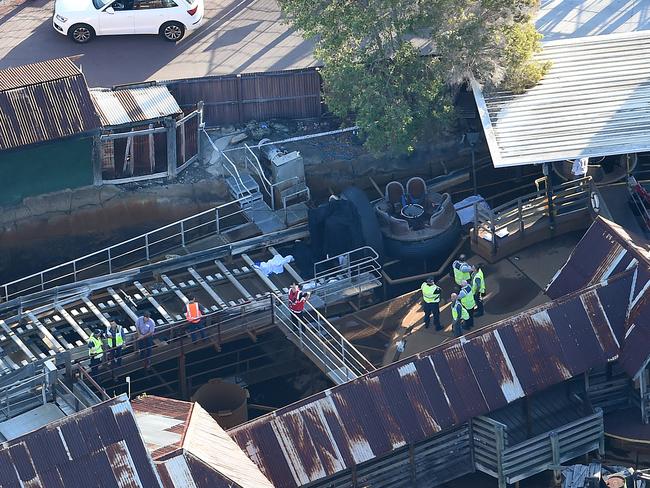 Other visitors say they had recently been trapped after issues on the deadly Thunder River Rapids ride. Picture: Dan Peled/AAP