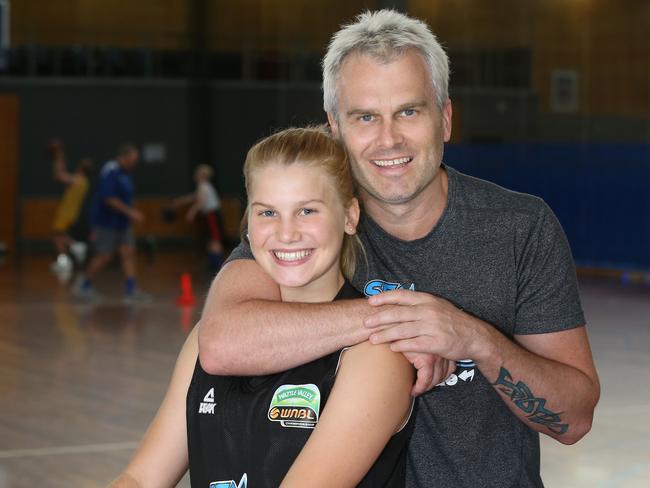 Shyla with dad Shane. Picture: PATRIA JANNIDES