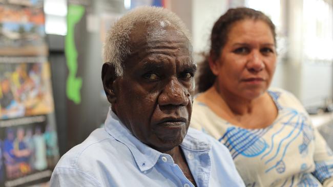 Anindilyakwa Land Council Chairman Tony Wurramarrba and Aboriginal Justice Agreement director Leanne Liddle on Friday February 2.