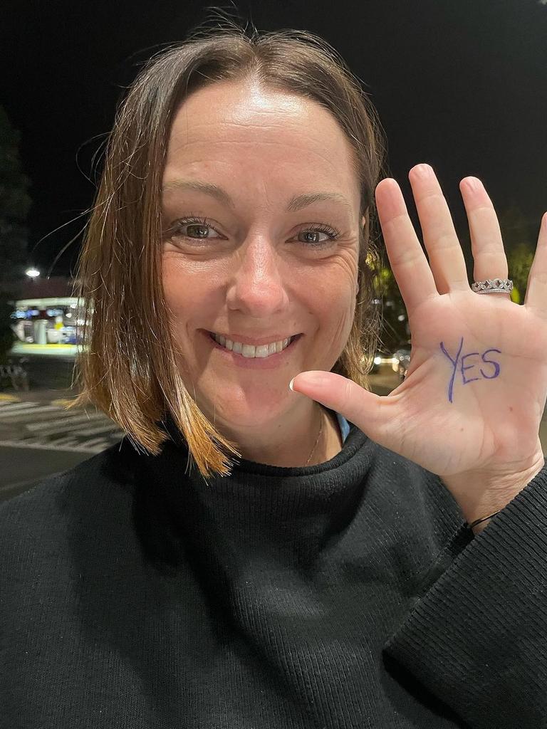 Celeste Barber supporting the YES vote. Picture: Instagram