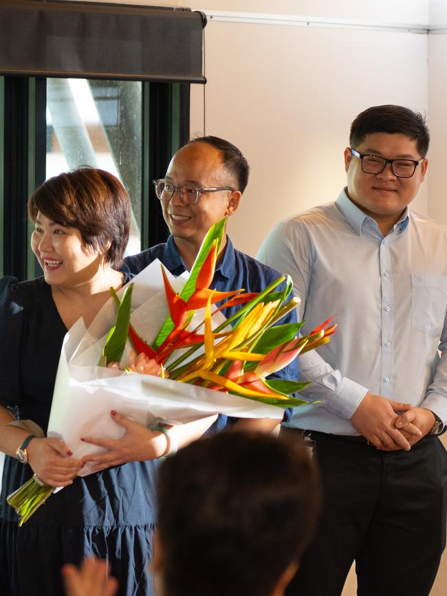 Representatives from the Vietnamese Lantern Festival receive the award for best community event. Picture: Supplied