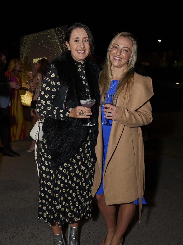 Sofia Braybrook and Toni Eisenhut at the We Are Phoenix launch party at HOTA. Picture: Chris Crawford (The Pulse with Portia Large)