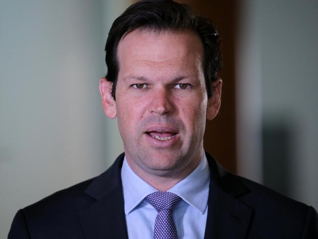 Monday 20th February 2019Senator Matthew Canavan during a press conference in Parliament House Canberra. Picture Gary Ramage