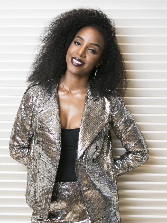 Kelly Rowland is Sam Perry’s coach on The Voice. Picture: Dylan Robinson