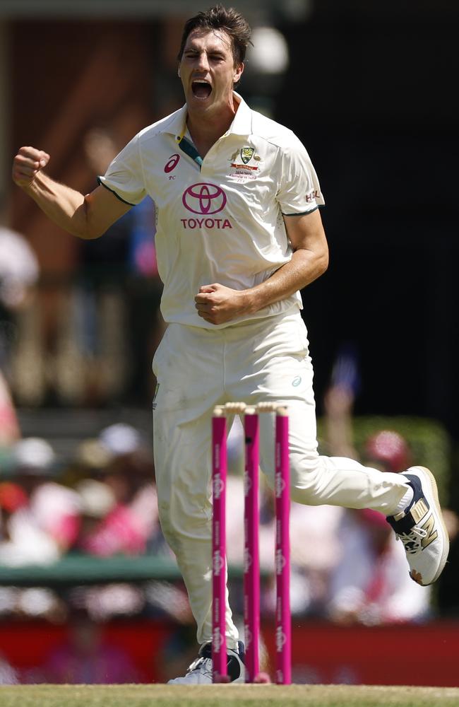 Pat Cummins was hungry to the very end. Picture: Darrian Traynor/Getty Images