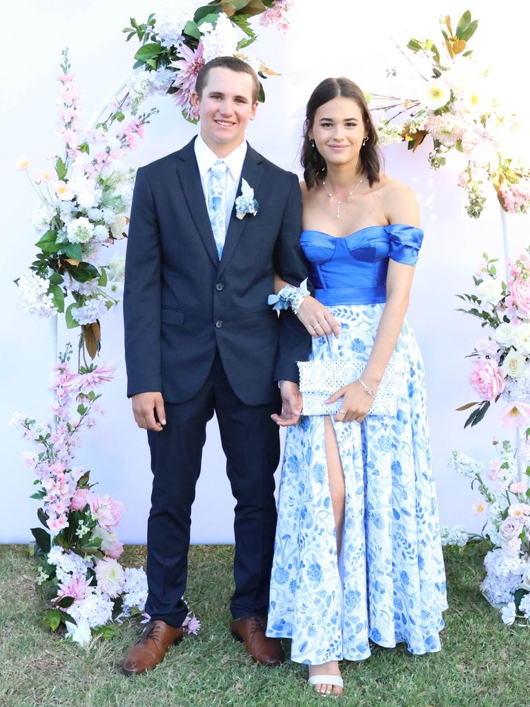 Cassidy with formal partner at the 2024 St Ursula's College formal.