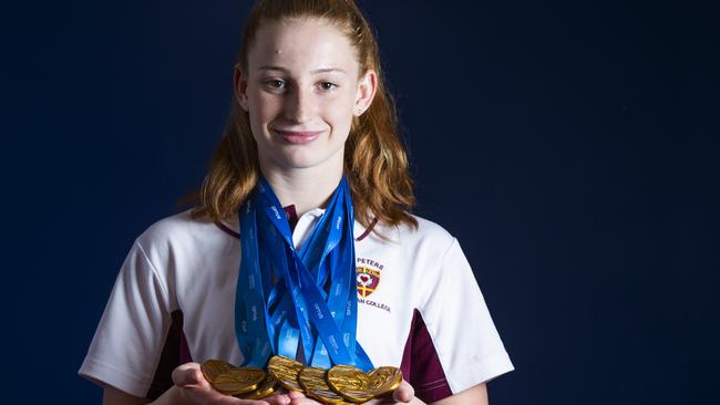 St Peters Lutheran College student Mollie O'Callaghan. (AAP Image/Renae Droop)