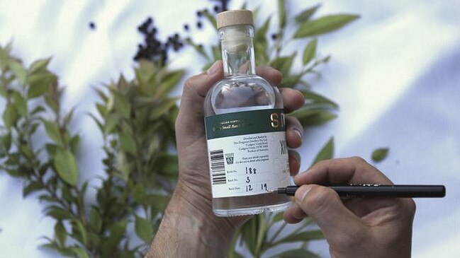 Stoken gin is handcrafted and bottled at Cudgera Creek by creators Dr John Meulet and Brett Curtis. Picture: Supplied.