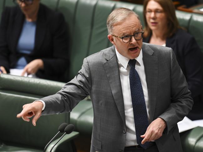 CANBERRA, AUSTRALIA, NewsWire Photos. NOVEMBER 14, 2023: The Prime Minister, Anthony Albanese during for Question Time at Parliament House in Canberra. Picture: NCA NewsWire / Martin Ollman