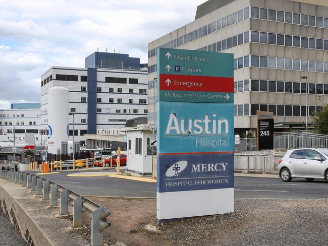 The Austin Hospital on  Studley Road Heidelberg. Picture : Ian Currie