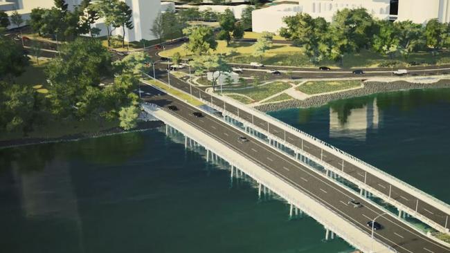 The planned Isle of Capri Bridge duplication. Source: Gold Coast City Council.