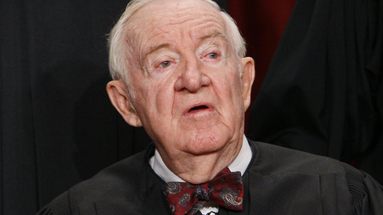 Justice John Paul Stevens died last month. Picture: AP