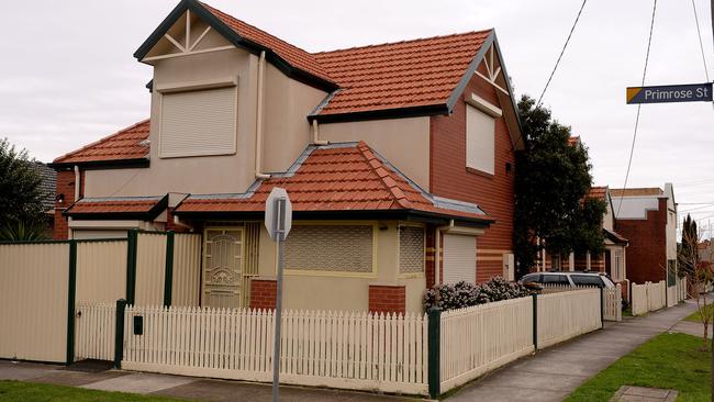 Roberta Williams house at 82 Primrose St, Essendon. Picture: Adam Elwood