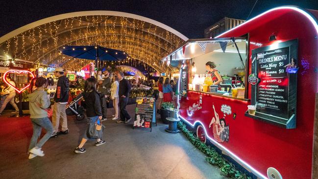 Part of the Cairns Showgrounds could resemble the popular Eat Street site in Brisbane under a new proposal tabled by Cairns Regional Council. Picture: Mark Fitz