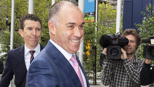 National Australia Bank CEO Andrew Thorburn arrives at the Royal Commission. Picture: AAP