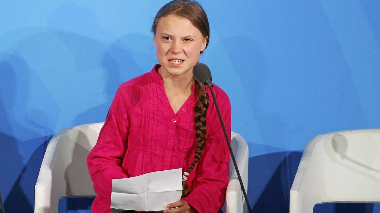 Environmental activist Greta Thunberg, of Sweden, addresses the Climate Action Summit in the United Nations General Assembly, at U.N. headquarters, Monday, Sept. 23, 2019. (AP Photo/Jason DeCrow). Picture: Jason DeCrow