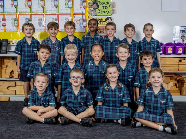 My first Year. Mudgeeraba Creek State School, Prep J. Picture: Jerad Williams Prep J Back Row: Xavier Fitzsimmons, Noah Azzopardi, Nate Easton, Charisse D’Silva, Cameron Fitch, Ryleigh Collett, Ivy Peck Middle Row: Clement Artes, Angus Graham. Rui Murakami, Jed Shaw, Harrison Willacy Front Row: Lincoln Locker, Nate Byrne, Casey Catchpole, Francesca Douglas