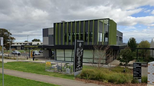 Victoria Police understand the vehicle was leaving the Leopold Community Hub near the intersection of Kensington Rd and Dunsford Drive about 8.40am when it collided with the child. Picture: Google.