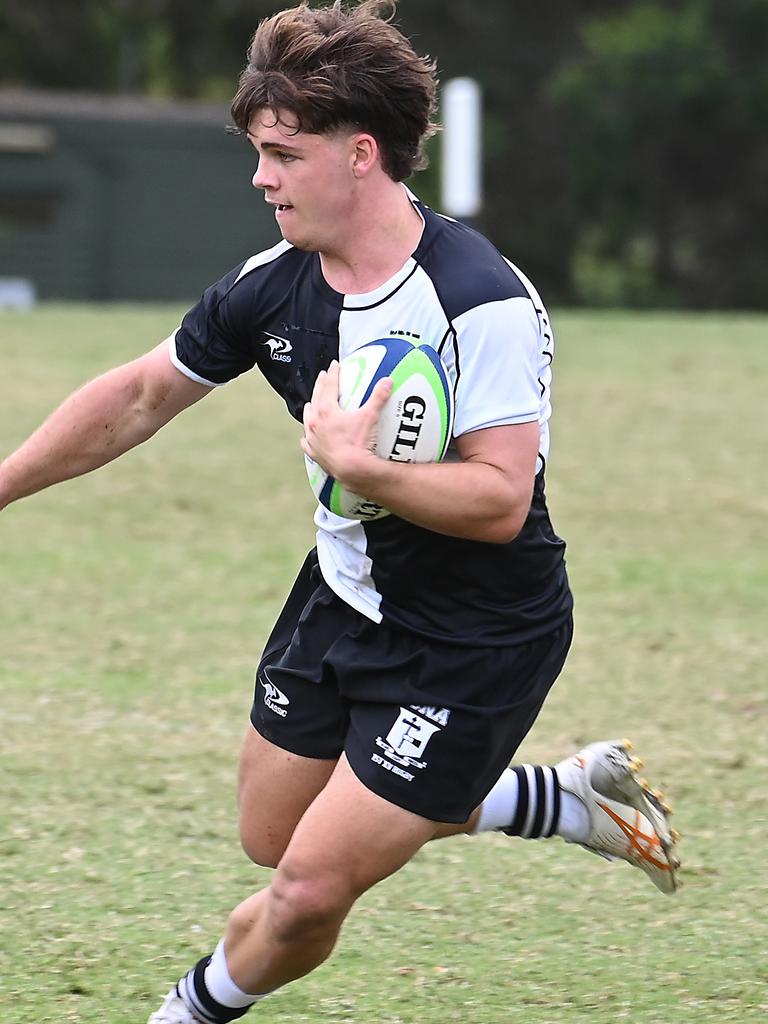 Iona College No 13 AIC First XV rugby union between Iona College and St Edmund's College. Saturday May 4, 2024. Picture, John Gass