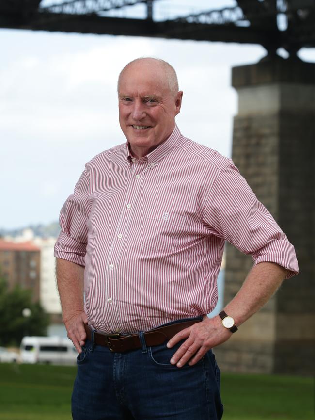 Down at his beloved Milsons Point. Picture: Craig Wilson/AAP