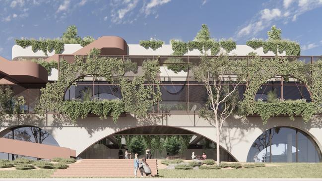 Artist impression of a new Community Health and Wellbeing Hub within the Northern Health and Wellbeing Precinct. Picture: Studio Nine Architects