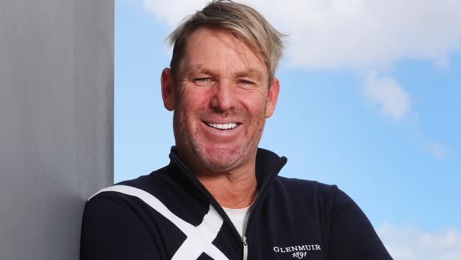 Shane Warne in Melbourne. Picture: David Crosling