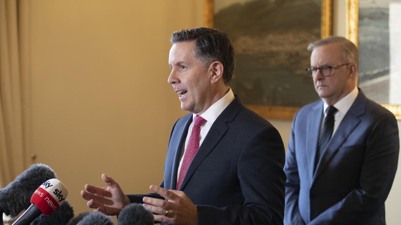 Federal Health Minister Mark Butler and Prime Minister Anthony Albanese. Picture: Chris Kidd